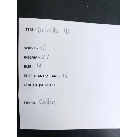 Pointer Brand Denim Bib Overalls Men's Size 40 Vintage - Picture 8 of 9